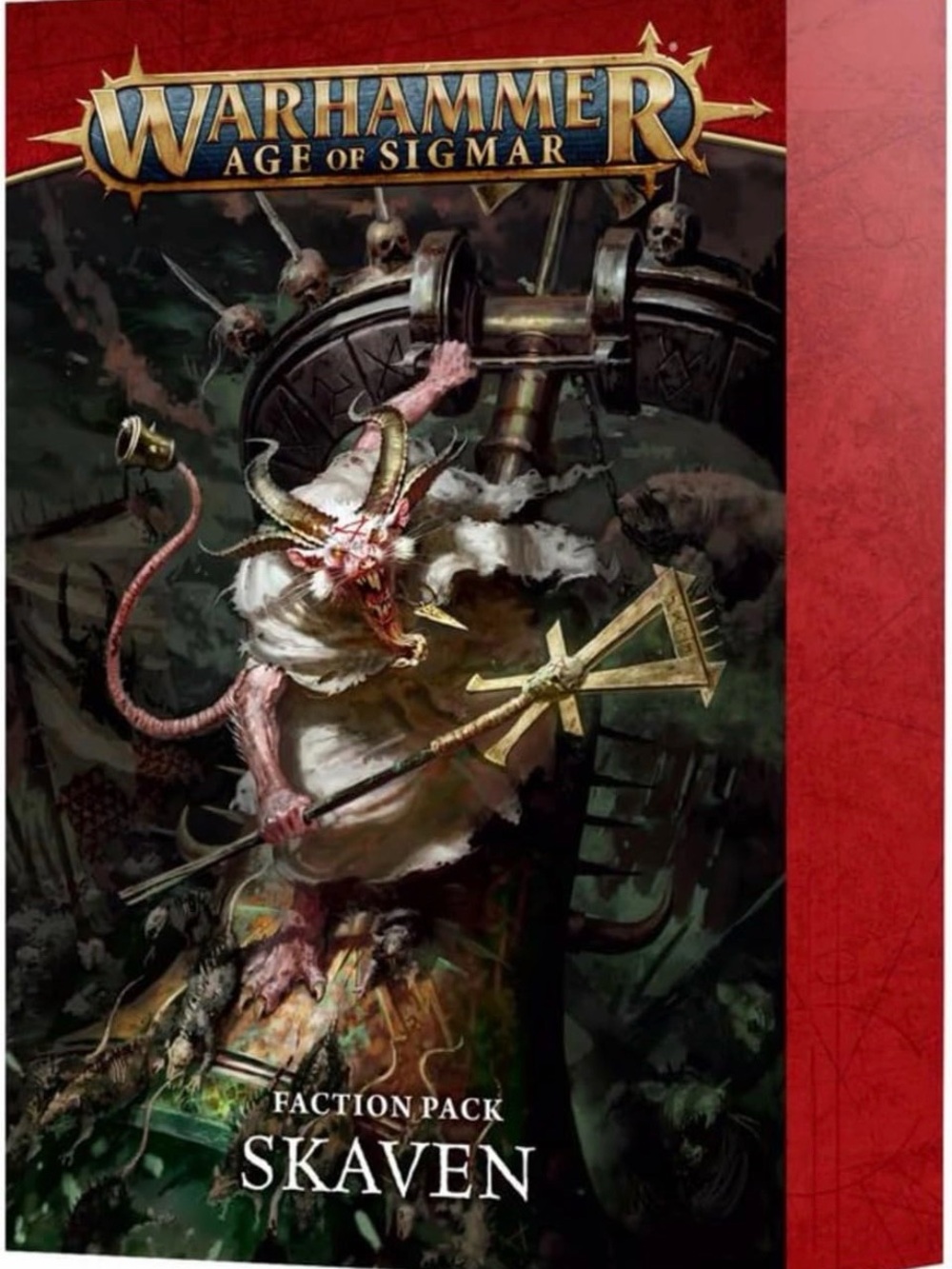 Pearhead Skaven Clawfeast Clawpack Art Print - White, Gold, Black Accents